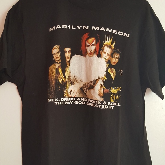 Marilyn manson band tee Clearance